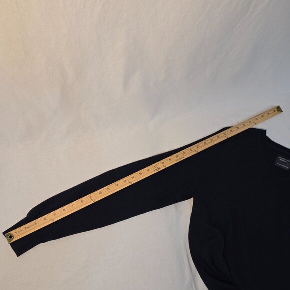 MON ES.SENTIEL DEVRED 1902 Old Money Quite Luxury Minimalist Navy Sweater Size L - Picture 16 of 16